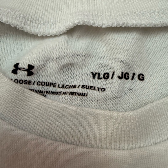 Under Armour Kids' Orange and White Short Sleeve Tees - Picture 5 of 13